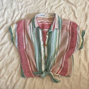 Thread and supply tie front top - small